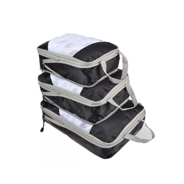 4Pcs/Set Expanding Compression Travel Cube Organiser Boxes Packing Organisers