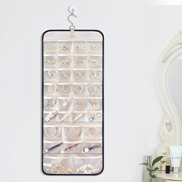 Veile Studios Hanging Antitangle Necklace Jewellery Organizer Pvc Metal Hooks 80 Characters Jewellery Holders & Organisers