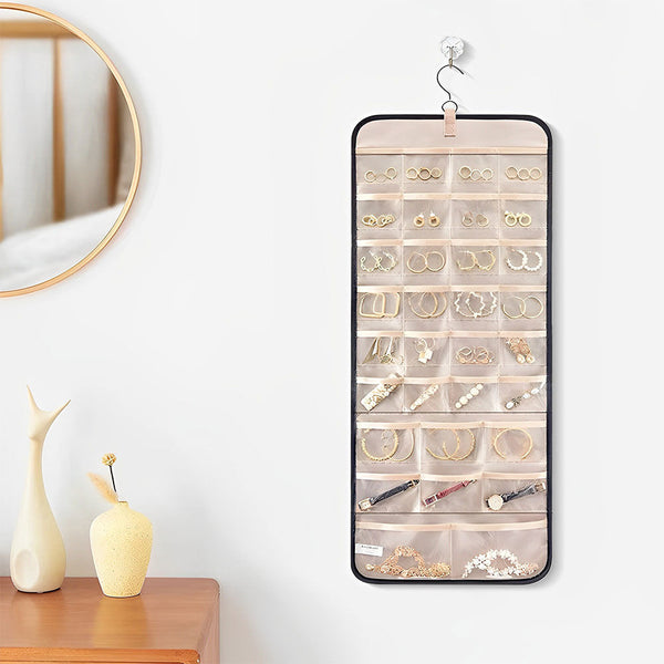 Veile Studios Hanging Antitangle Necklace Jewellery Organizer Pvc Metal Hooks 80 Characters Jewellery Holders & Organisers