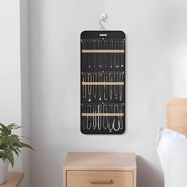 Veile Studios Hanging Antitangle Necklace Jewellery Organizer Pvc Metal Hooks 80 Characters Jewellery Holders & Organisers