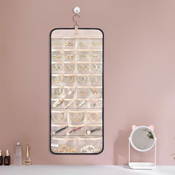 Veile Studios Hanging Antitangle Necklace Jewellery Organizer Pvc Metal Hooks 80 Characters Jewellery Holders & Organisers