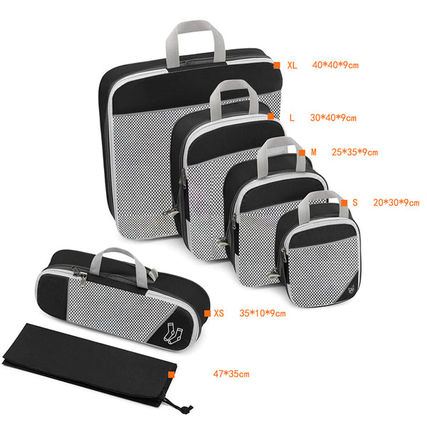 6Pcs/Set Compression Travelling Storage Bags Packing Organisers