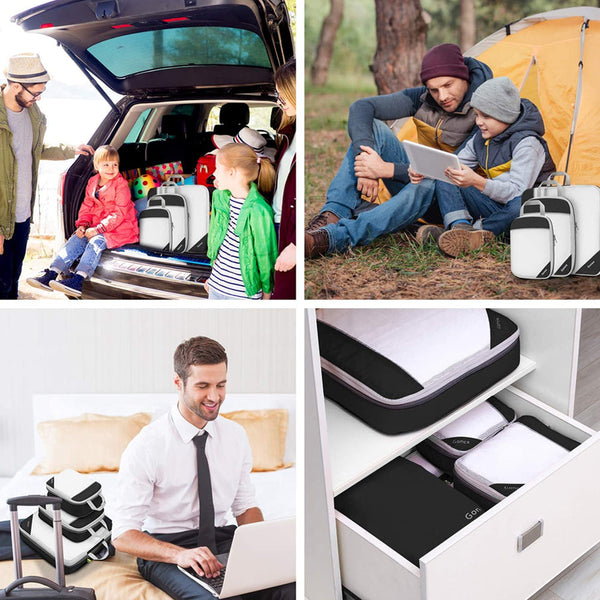 6Pcs/Set Compression Travelling Storage Bags Packing Organisers