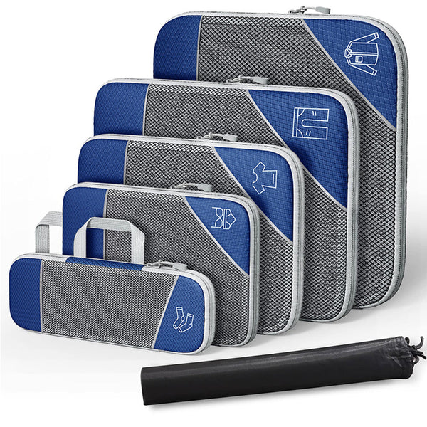 6Pcs/Set Compression Travelling Storage Bags Packing Organisers