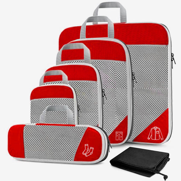 6Pcs/Set Compression Travelling Storage Bags Packing Organisers