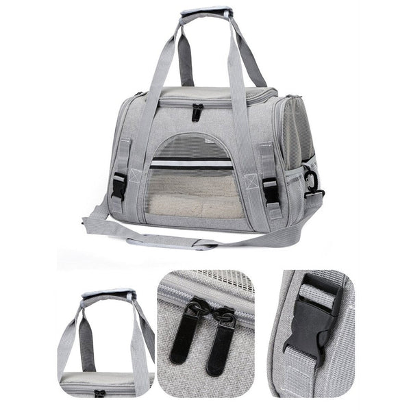 Breathable Foldable Pet Carrier Dog Cat Safety Travel Bag Pet Transport