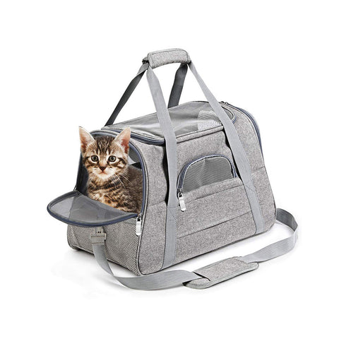 Breathable Foldable Pet Carrier Dog Cat Safety Travel Bag