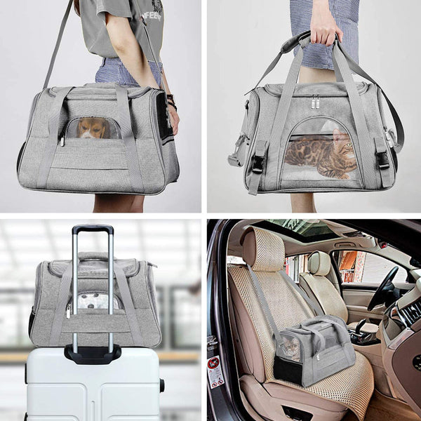 Breathable Foldable Pet Carrier Dog Cat Safety Travel Bag Pet Transport