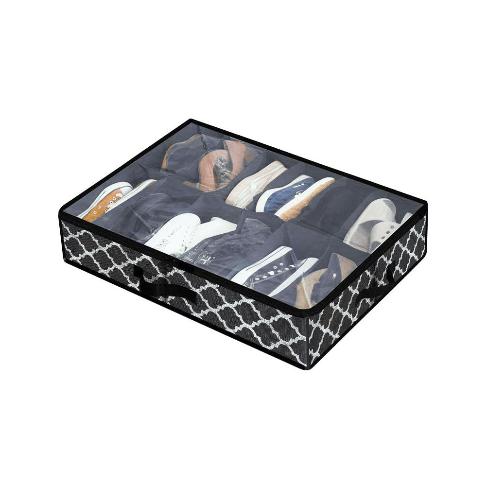 10 Grids Foldable Under The Bed Shoe Storage Organiser Box Storage Boxes