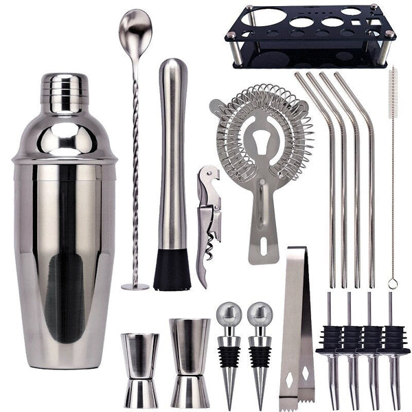 20Pcs 750Ml tail Shaker Set Stainless Steel Bartending Kit tail Shakers & Sets