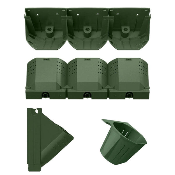 3D Vertical Stackable Wall Mounted Outdoor Garden Planter Box Planters & Vases