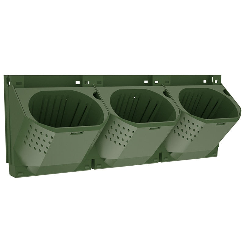 3D Vertical Stackable Wall Mounted Outdoor Garden Planter Box Planters & Vases
