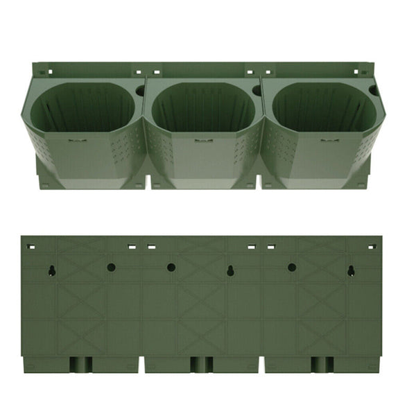 3D Vertical Stackable Wall Mounted Outdoor Garden Planter Box Planters & Vases