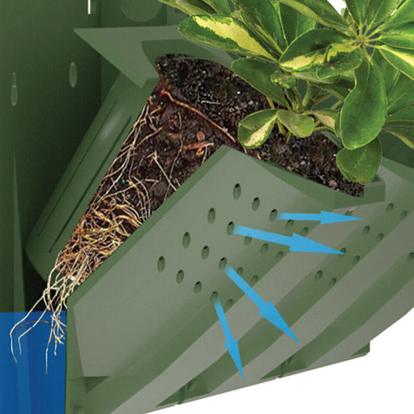 3D Vertical Stackable Wall Mounted Outdoor Garden Planter Box Planters & Vases