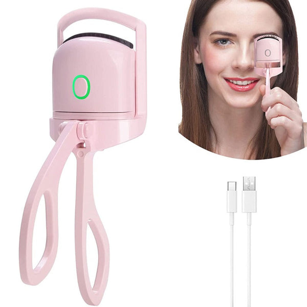 Electric Heated Eyelash Curler With Dual Temperature -Usb Rechargeable