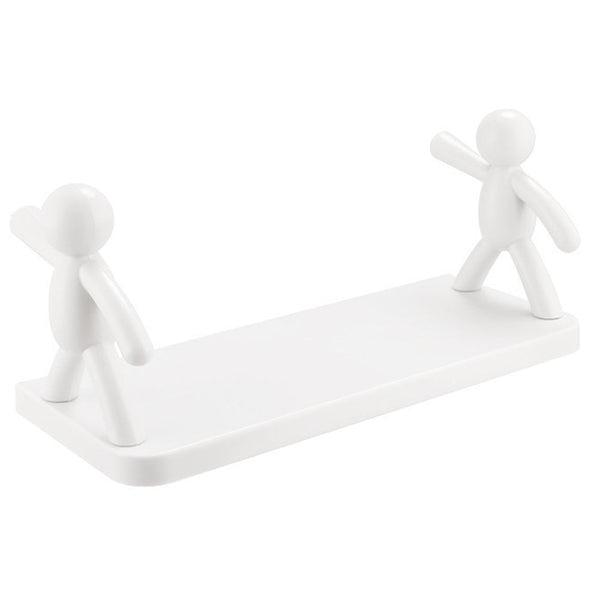 Wall Mounted Human Shaped Guardrail Hook Storage Rack For Organising Space Wall Shelves