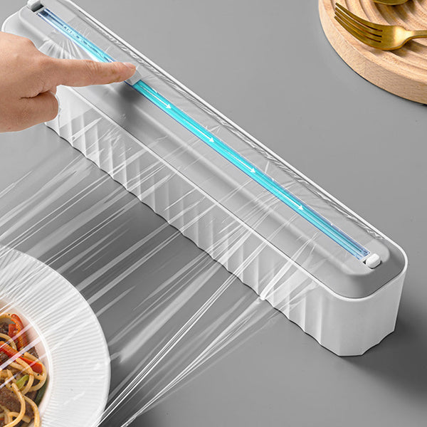 Food Film Dispenser Aluminum Foil Cling Wrap Holder And Cutter Cling Film Foil & Food Wraps