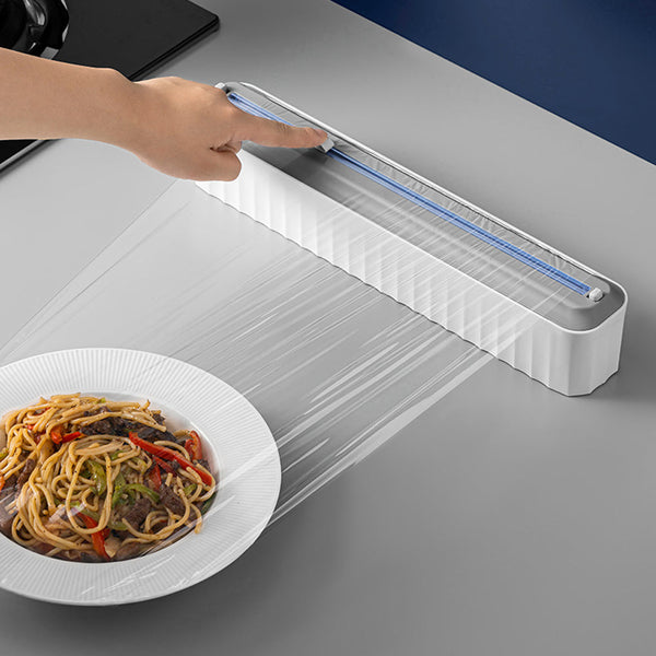 Food Film Dispenser Aluminum Foil Cling Wrap Holder And Cutter Cling Film Foil & Food Wraps