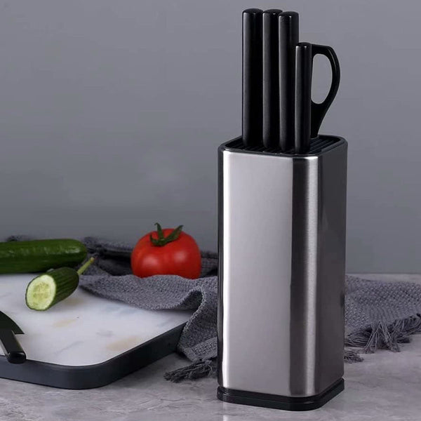 Universal Knife Block Kitchen Stainless Steel Knives Storage Stand Holder Knife Blocks & Storage