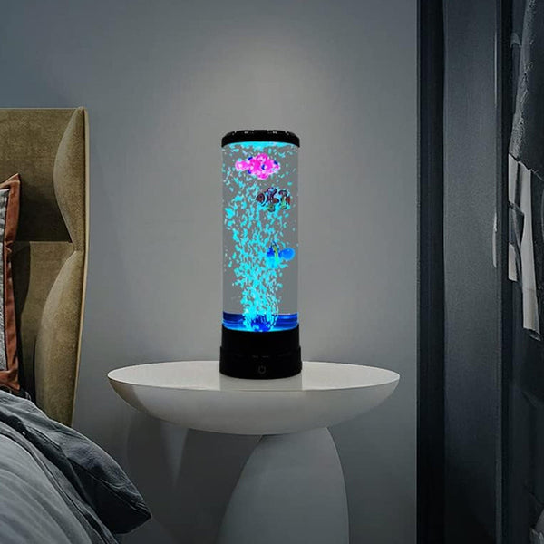 Fantasy Fish Led Remote Controlled Lava Lamp Usb Plugged-In