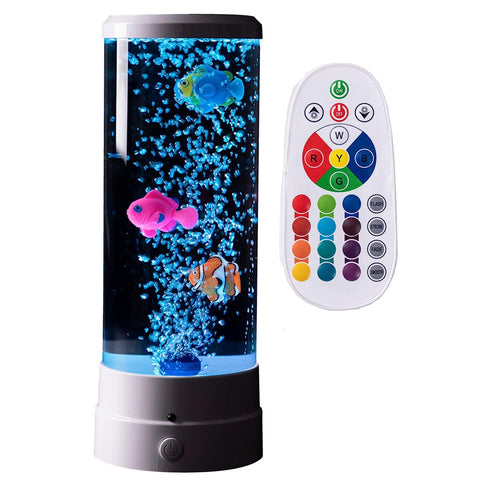 Fantasy Fish Led Remote Controlled Lava Lamp Usb Plugged In Lamps