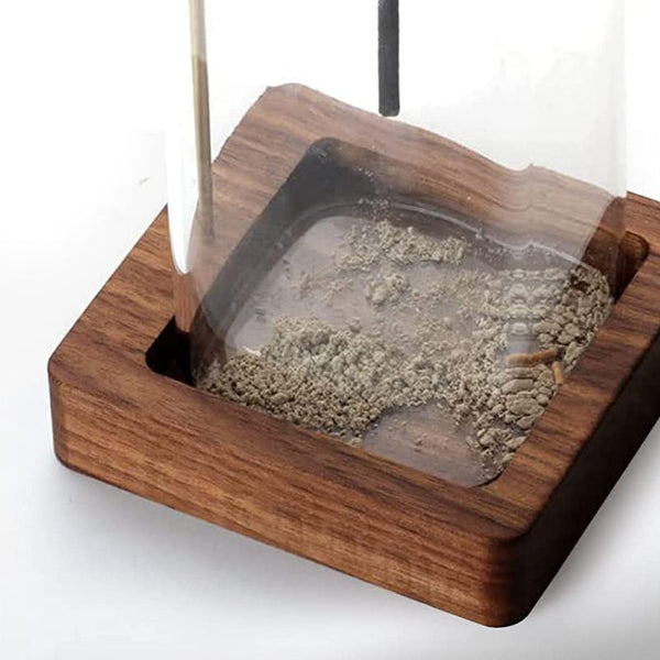 Inverted Vertical Incense Stick Holder Glass Bottle Aromatherapy