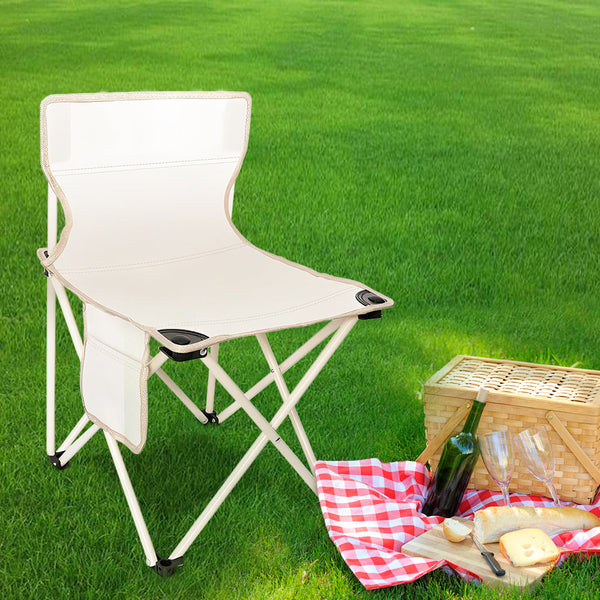 Hyperanger Folding Camping Stool Outdoor Chair With Handbag