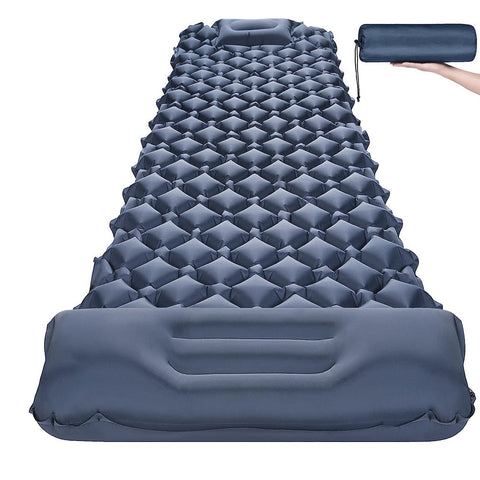 Hyperanger Inflatable Sleeping Pad For Camping With Built-In Pump
