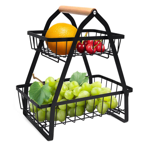 Storfex Detachable 2 Tier Countertop Fruit Basket