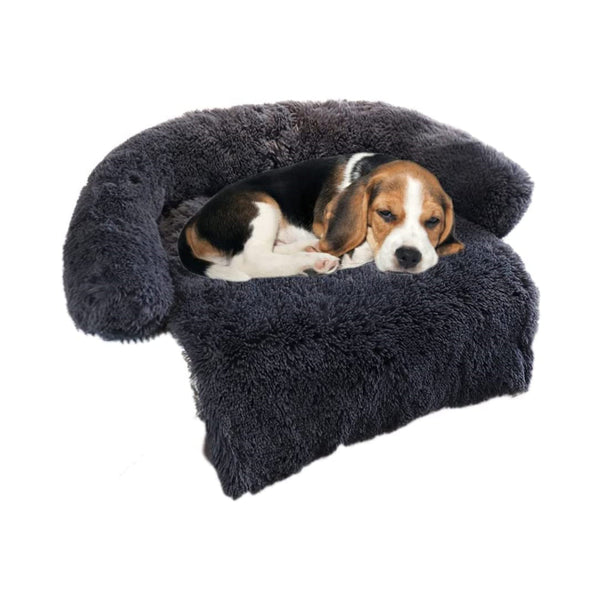 Petswol Calming Bed - Fluffy Plush Dog Mat For Comfort And Furniture Protection