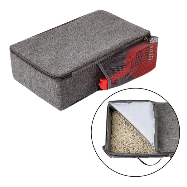 Petswol Foldable Cat Litter Box With Shovel - Portable And Convenient
