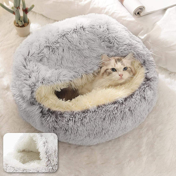 Petswol Cozy Burrowing Cave Bed For Dogs And Cats