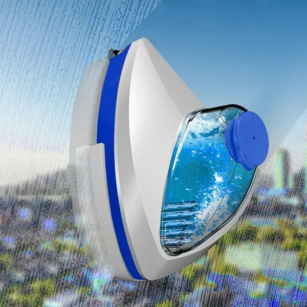 Double Layered Water Injection Magnetic Glass Cleaner Squeegees & Window Cleaning