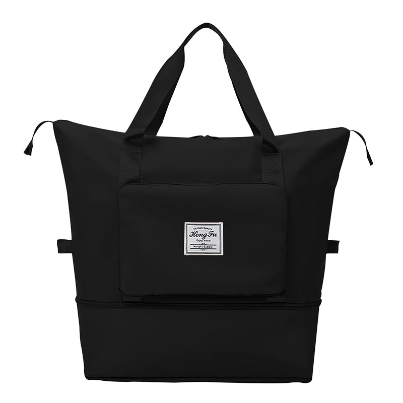 Large Capacity Collapsible Travel Bag With Dry And Wet Compartment Duffle Bags