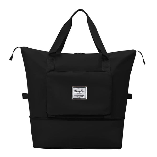 Large Capacity Collapsible Travel Bag With Dry And Wet Compartment Duffle Bags