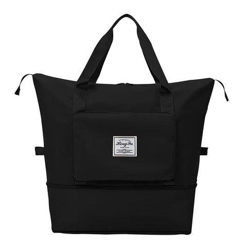 Large Capacity Collapsible Travel Bag With Dry And Wet Compartment Duffle Bags