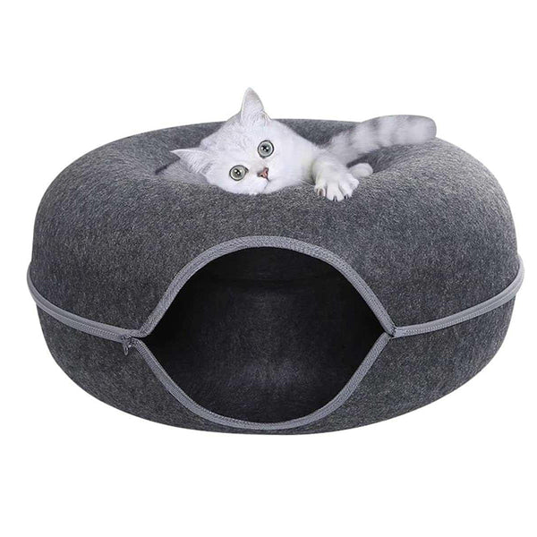 Detachable Donut Shape Pet Bed Cat And Dog Washable Pet Beds