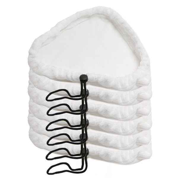 Pack Of 6 Replacement Washable And Reusable Triangle Steam Mop Pads