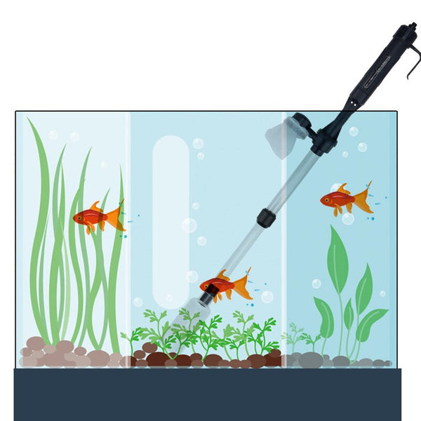 Fish Tank Cleaner Electric Gravel Vacuum Siphon Kit Battery Powered Cleaning & Maintenance