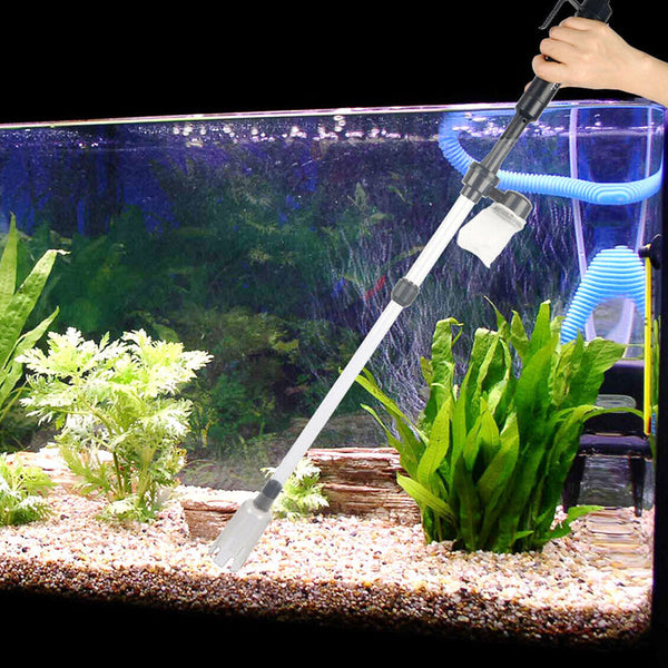 Fish Tank Cleaner Electric Gravel Vacuum Siphon Kit Battery Powered Cleaning & Maintenance