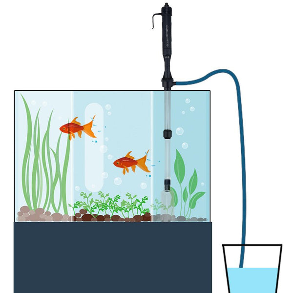 Fish Tank Cleaner Electric Gravel Vacuum Siphon Kit Battery Powered Cleaning & Maintenance