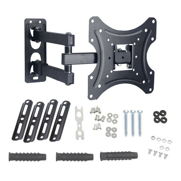 Full Motion Tv Wall Mount Bracket Swivel Tilt For 32 To 55 Inch Tv Stands & Mounts