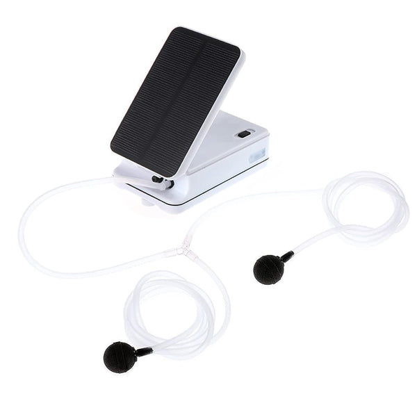 Solar Powered Pool Fish Tank Aquarium Oxygenator Air Pump Aerator Kit Air Pumps