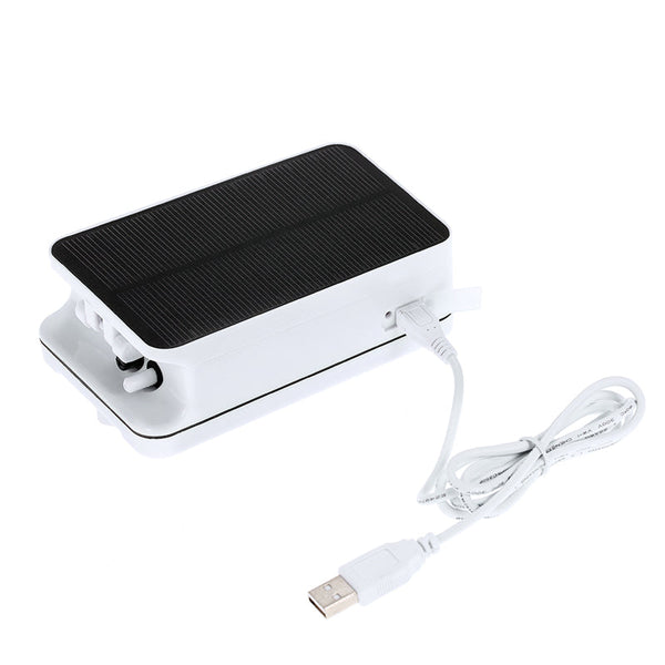 Solar Powered Pool Fish Tank Aquarium Oxygenator Air Pump Aerator Kit Air Pumps