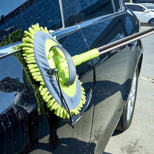 Three Sections Scratch Free Aluminum Alloy Microfiber Car Washing Mop Car Cleaning Tools