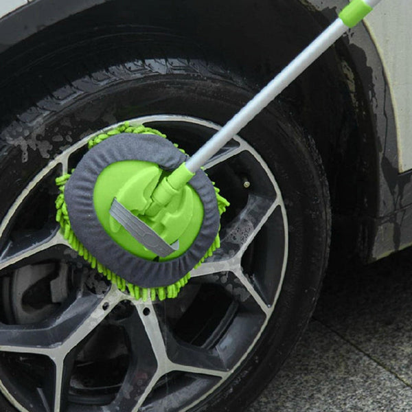 Three Sections Scratch Free Aluminum Alloy Microfiber Car Washing Mop Car Cleaning Tools