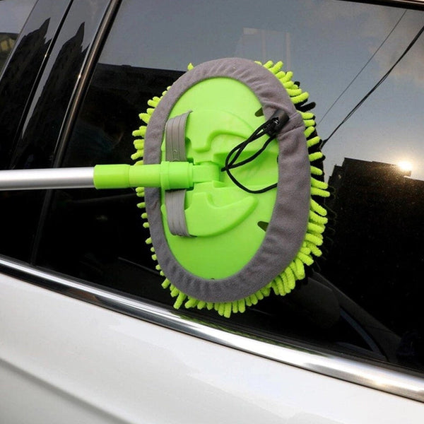 Three Sections Scratch Free Aluminum Alloy Microfiber Car Washing Mop Car Cleaning Tools