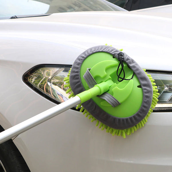 Three Sections Scratch Free Aluminum Alloy Microfiber Car Washing Mop Car Cleaning Tools