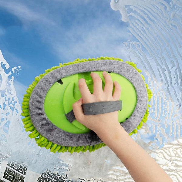 Three Sections Scratch Free Aluminum Alloy Microfiber Car Washing Mop Car Cleaning Tools
