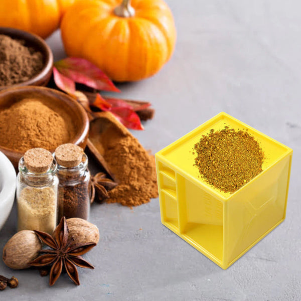 All In One Kitchen Cube Ingredient Measuring Device Tool Save Space Measuring Cups Jugs & Spoons